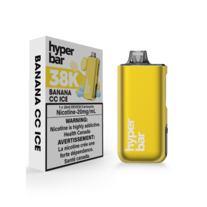 Hyper Bar 38K Puffs Banana Ice Rechargeable Disposable 20Mg