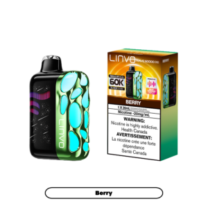 Linvo Rave 60000 Puffs - Berry Rechargeable Disposable Vape 20Mg