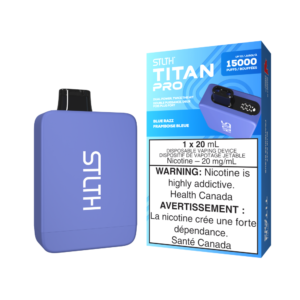 STLTH Titan Pro 15K Puffs Blue Razz Rechargeable Disposable Vape 20Mg