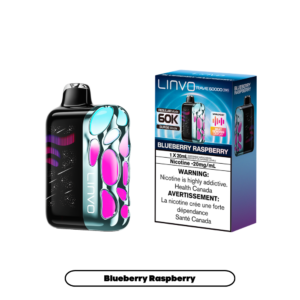 Linvo Rave 60000 Puffs - Blueberry Raspberry Rechargeable Disposable Vape 20Mg