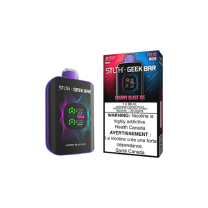 Stlth X Geek Bar - Cherry Blast Ice Rechargeable Disposable Vape 20Mg
