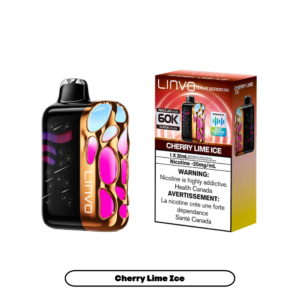 Linvo Rave 60000 Puffs - Cherry Lime Ice Rechargeable Disposable Vape 20Mg