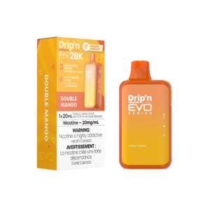 Dripin Evo 28k Puffs Double Mango Adjustable Wattage Rechargeable Disposable Vape 20Mg