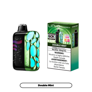 Linvo Rave 60000 Puffs - Double Mint Rechargeable Disposable Vape 20Mg