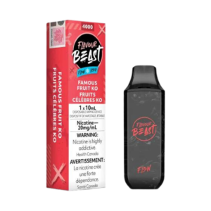 Flavour Beast Flow Iced  4000 Puffs    Famous Fruit Ko Rechargeable Disposable Vape 20Mg