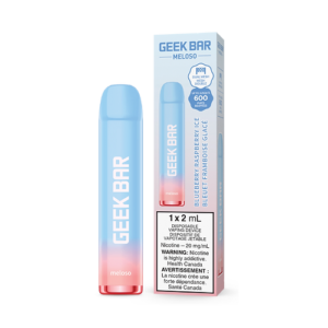 Geek Bar 600 Puffs  Blueberry Raspberry Ice  Disposable Vape 20Mg