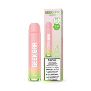 Geek Bar 600 Puffs  Peach Ice  Disposable Vape 20Mg