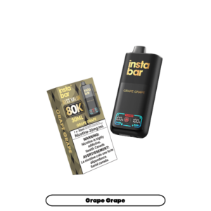 Insta Bar 80K Puffs - Grape Grape Rechargeable Disposable Vape 20Mg