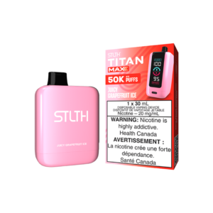STLTH Titan Max 50K Puffs - Juicy Grapefruit Ice Rechargeable Disposable Vape 20Mg