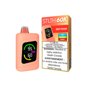 STLTH 60K Puffs - Juicy Peach Rechargeable Disposable Vape 20Mg