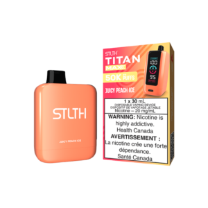 STLTH Titan Max 50K Puffs - Juicy Peach Ice Rechargeable Disposable Vape 20Mg