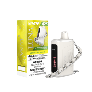 Kraze Luna 42K Puffs Lemon Lime Bae Ice Rechargeable Disposable Vape 20Mg