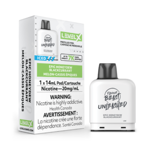 Flavour Beast Level X 7K Puffs Unleashed (Prefilled Pods) Epic Honeydew Blackcurrant