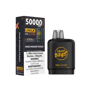 Flavour Beast Level X G2 Ultra 50K (Prefilled Pods) - Mad Mango Peach