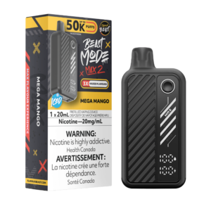 Flavour Beast Mode Max 2 50K Puffs Mega Mango Iced Rechargeable Disposable Vape 20Mg