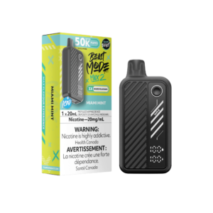 Flavour Beast Mode Max 2 50K Puffs Miami Mint Iced  Rechargeable Disposable Vape 20Mg