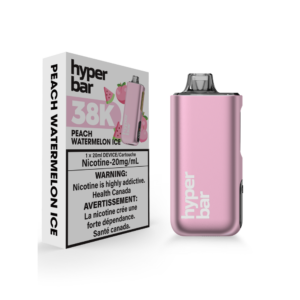 Hyper Bar 38K Puffs Peach Watermelon Ice Rechargeable Disposable 20Mg