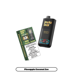 Insta Bar 80K Puffs - Pineapple Coconut Rechargeable Disposable Vape 20Mg