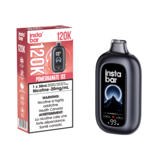 Insta Bar 120K - Pomegranate Ice Rechargeable Disposable Vape 20Mg
