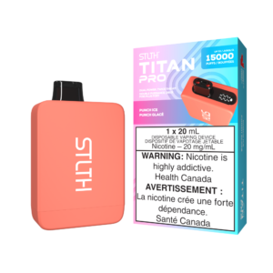 STLTH Titan Pro 15K Puffs Punch Ice Rechargeable Disposable Vape 20Mg