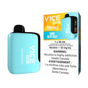 Vice Box 2 70k Puffs Sour Blue Razz Rechargeable Disposable Vape 20Mg