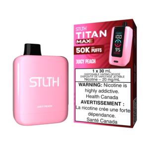 STLTH Titan Max 50K Puffs - Juicy Peach Rechargeable Disposable Vape 20Mg