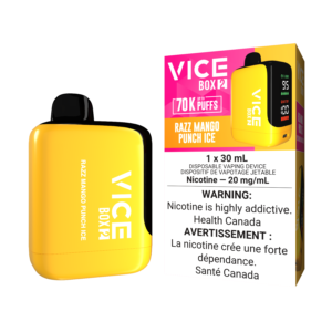 Vice Box 2  70k Puffs Razz Mango Punch Ice Rechargeable Disposable Vape 20Mg