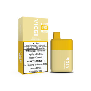 Vice Box 6000 6000 Puffs Banana Ice Rechargeable Disposable Vape 20Mg
