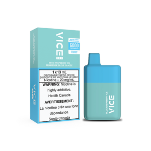 Vice Box 6000 6000 Puffs Blue Raspberry Ice Rechargeable Disposable Vape 20Mg