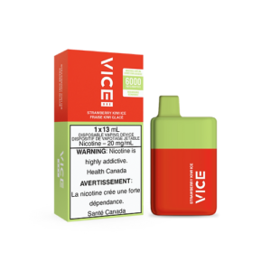 Vice Box 6000 6000 Puffs Strawberry Kiwi Ice Rechargeable Disposable Vape 20Mg