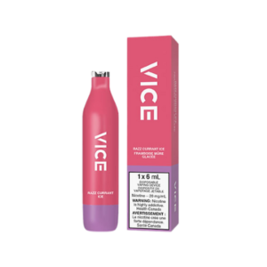 Vice 2000 2500 Puffs Razz Currant Ice Disposable Vape 20Mg