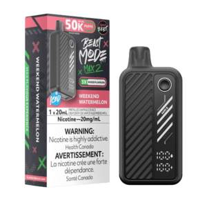 Flavour Beast Mode Max 2 50K Puffs Weekend Watermelon Iced Rechargeable Disposable Vape 20Mg